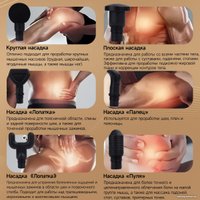 Перкуссионный массажер KaringBee KB-M200 (черный) в Бобруйске