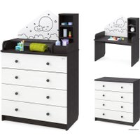 Детский комод Атон Мебель Сириус Alf (венге/белый)