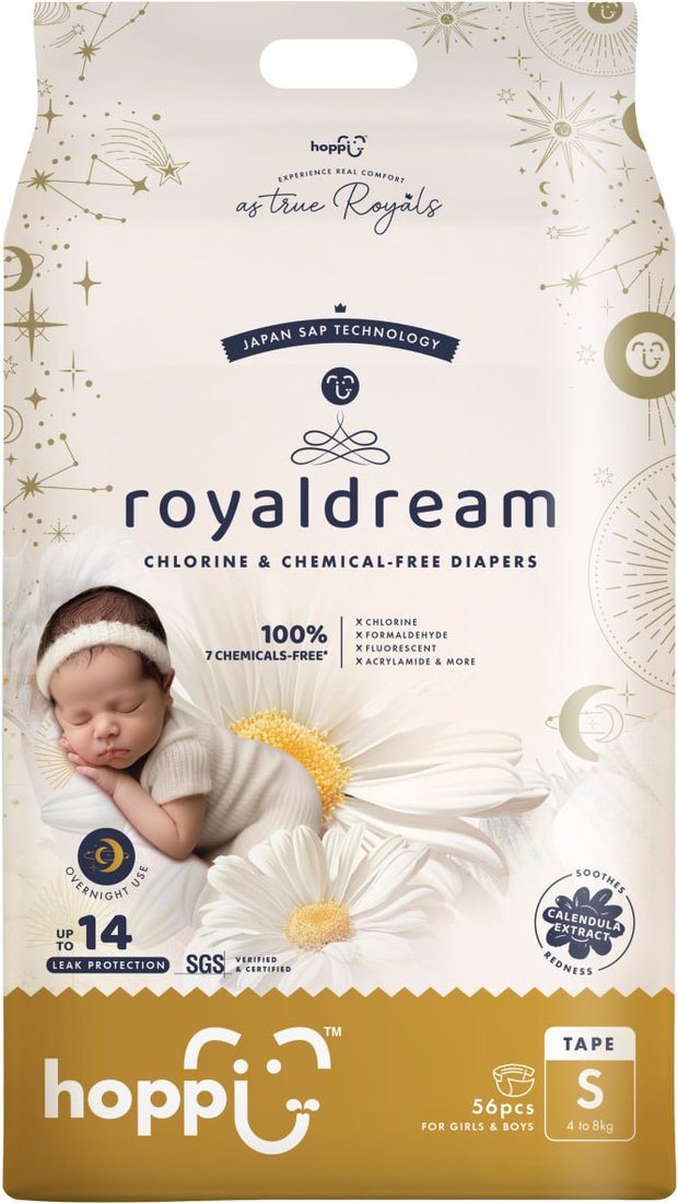 

Подгузники Hoppi RoyalDream S 4-8кг HB-040-S (56шт)