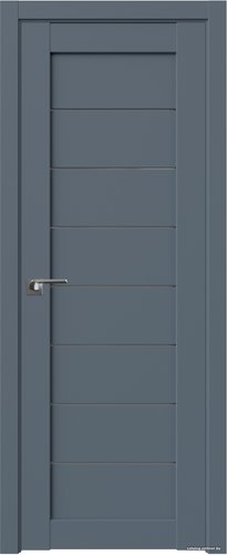 Межкомнатная дверь ProfilDoors 71U R 60x200 (антрацит, стекло графит)