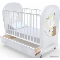 Классическая детская кроватка Nuovita Stanzione Honey Bear Swing (белый)