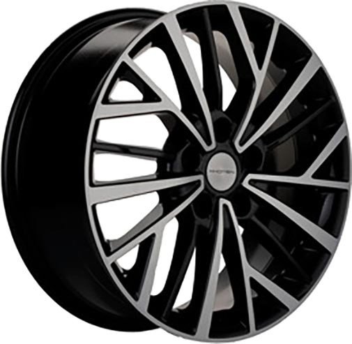 Литые диски Khomen KHW1717 Chery Tiggo 17x7 5x108мм DIA 60.1мм ET 45мм Black FP
