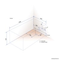 Ванна Triton Цезарь 180x80 (с ножками и экраном)