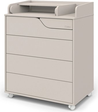 Детский комод Атон Мебель ESMEE ЛДСП/МДФ 800/5 с органайзером и Push-to-open (кашемир/кашемир)