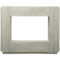 Стенка Олмеко Лаванда-2 П00203434 (белый/бетон пайн белый)