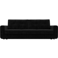 Диван Лига диванов Лига-031 121260 (велюр черный)