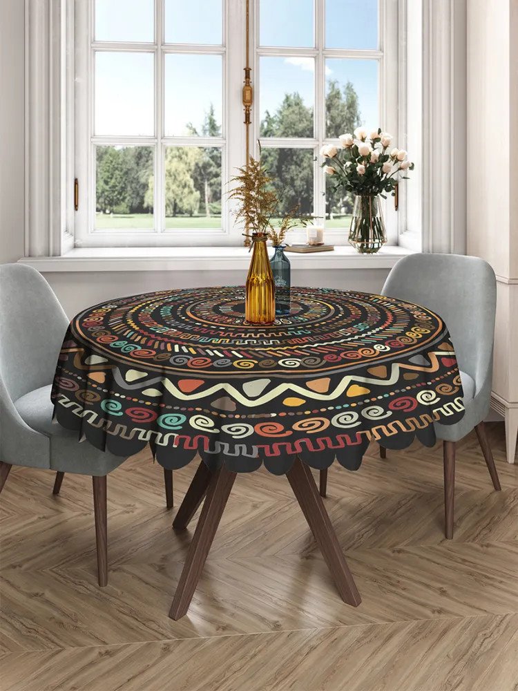 

Скатерть JoyArty Африканские круги rtcf01_414064 (150х150)