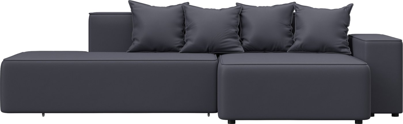 

Угловой диван Лига диванов Лига-079 правый 129819 (экокожа Grifon 15 серый)