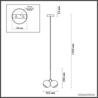 Подвесная люстра Odeon Light Mia 4228/12LA