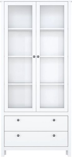 Шкаф-витрина Black Red White Helga REG2W2S (белый)