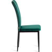 Стул TetChair Verter металл/флок 41x52x95 (зеленый HLR56/черный)