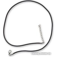 Набор для рукоделия Zlatka Шнур каучуковый с замком JK-025 45 см d 2.5 мм (№01 черный)