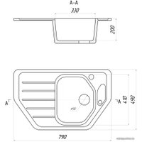 Кухонная мойка Gerhans E08 (бежевый)