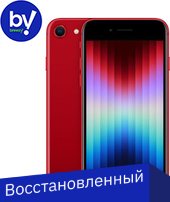 

Смартфон Apple iPhone SE 2022 128GB Восстановленный by Breezy, грейд B ((PRODUCT)RED)