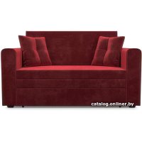 Диван Мебель-АРС Санта (бархат красный Star Velvet 3 Dark Red)