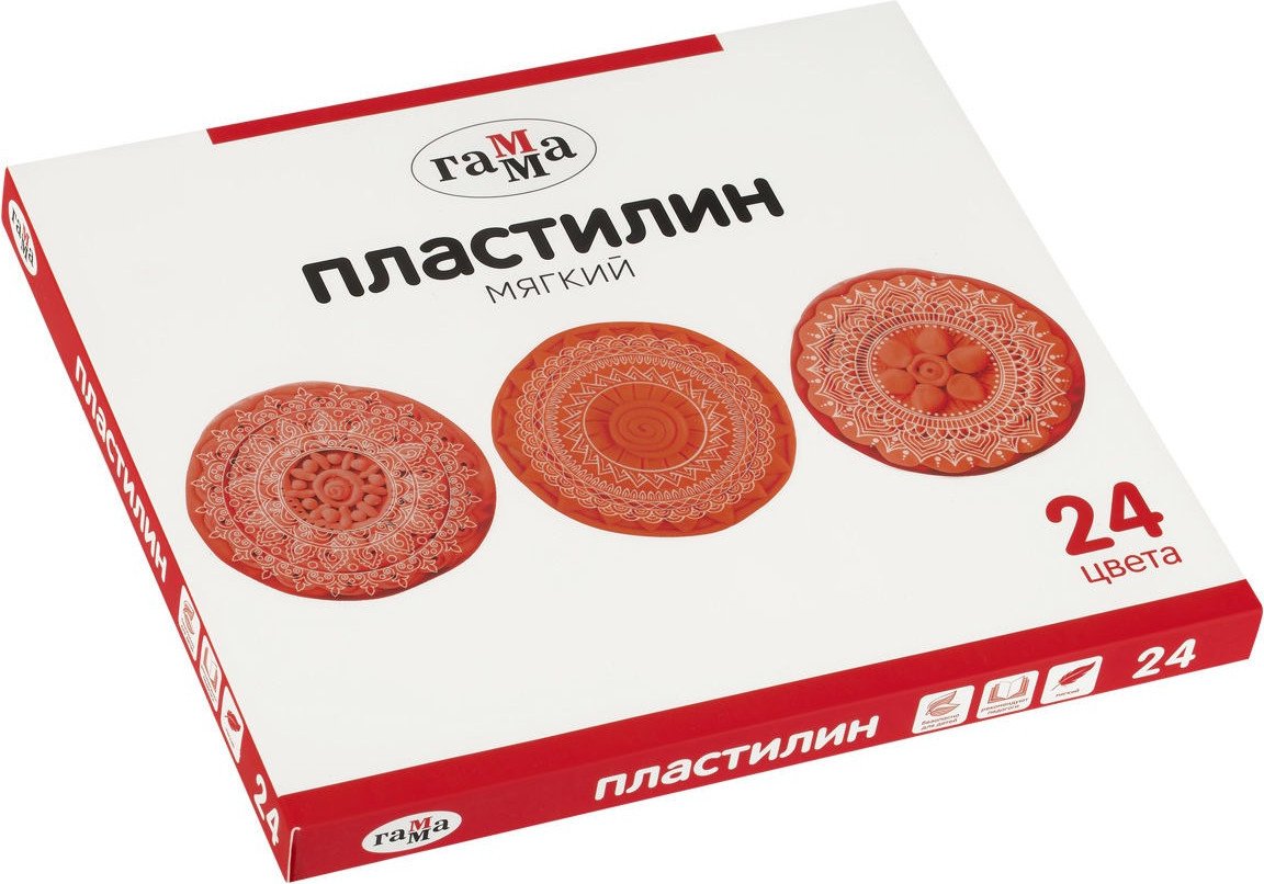 Пластилин Гамма 2001241 (24 цв)