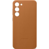 Чехол для телефона Samsung Leather Case S23+ (песочно-бежевый)
