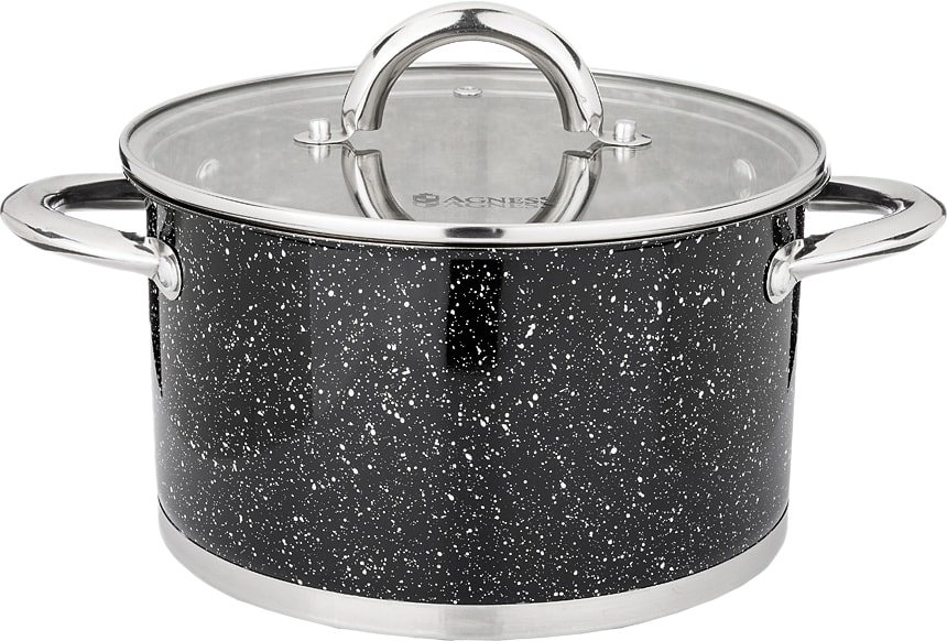 

Кастрюля Agness Black Marble 937-307