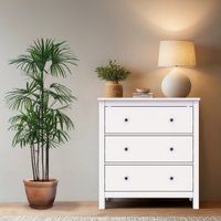 Комод Mio Tesoro Сага 3 ящика 2.08.02.020.1 (белый)