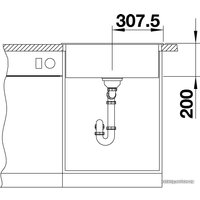 Кухонная мойка Blanco Naya 6 519639 (темная скала)