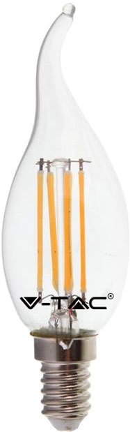 

Светодиодная лампочка V-TAC Filament Dimmable Candle Flame E14 4 Вт 2700 К VT-1997D