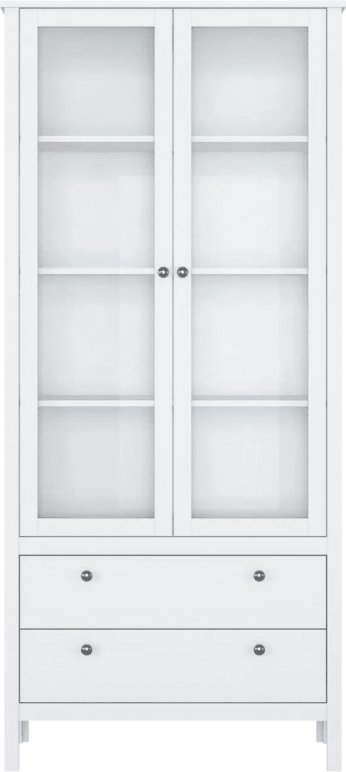 

Шкаф-витрина Black Red White Ewa REG2W2S (белый)