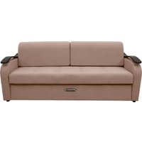 Диван Сириус Лидер-2 НПБ 215x110 (Eva 02 велюр светло-бежевый)