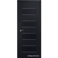 Межкомнатная дверь ProfilDoors 45U L 80x200 (черный матовый/мателюкс матовое)