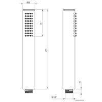 Душевая система  Deante Silia Titanium NQS_D9YK