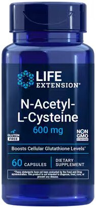 N-ацетилцистеин Life Extension N-Acetyl-L-Cysteine 600 mg (60 капсул)