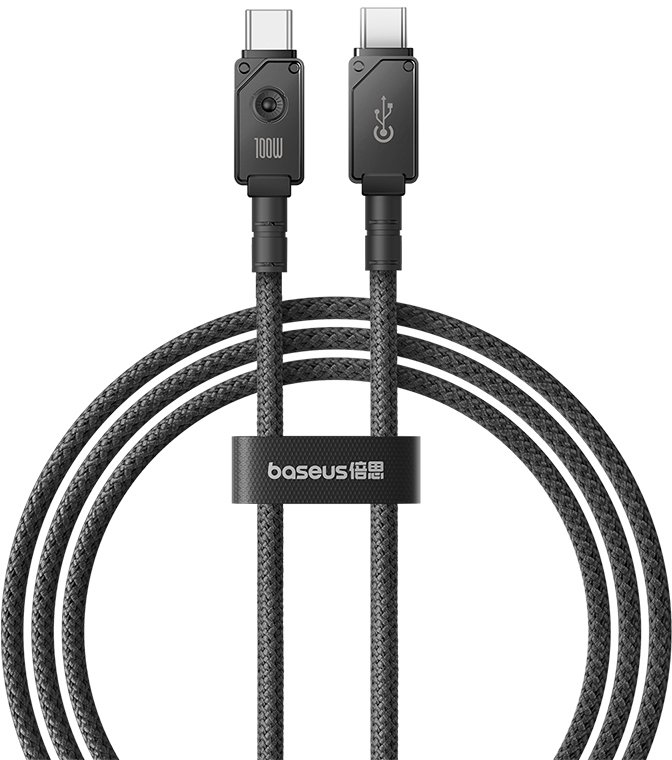 

Кабель Baseus Unbreakable Series USB Type-C - USB Type-C (1 м, черный)