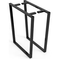 Подстолье для стола Mico Трапеция Лофт 700x740 40x20 (черный премиум матовый)