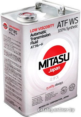 Трансмиссионное масло Mitasu MJ-325 LOW VISCOSITY ATF WS 100% Synthetic 4л