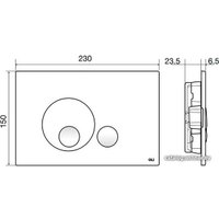 Панель смыва OLI Globe 152954 (золотистый)