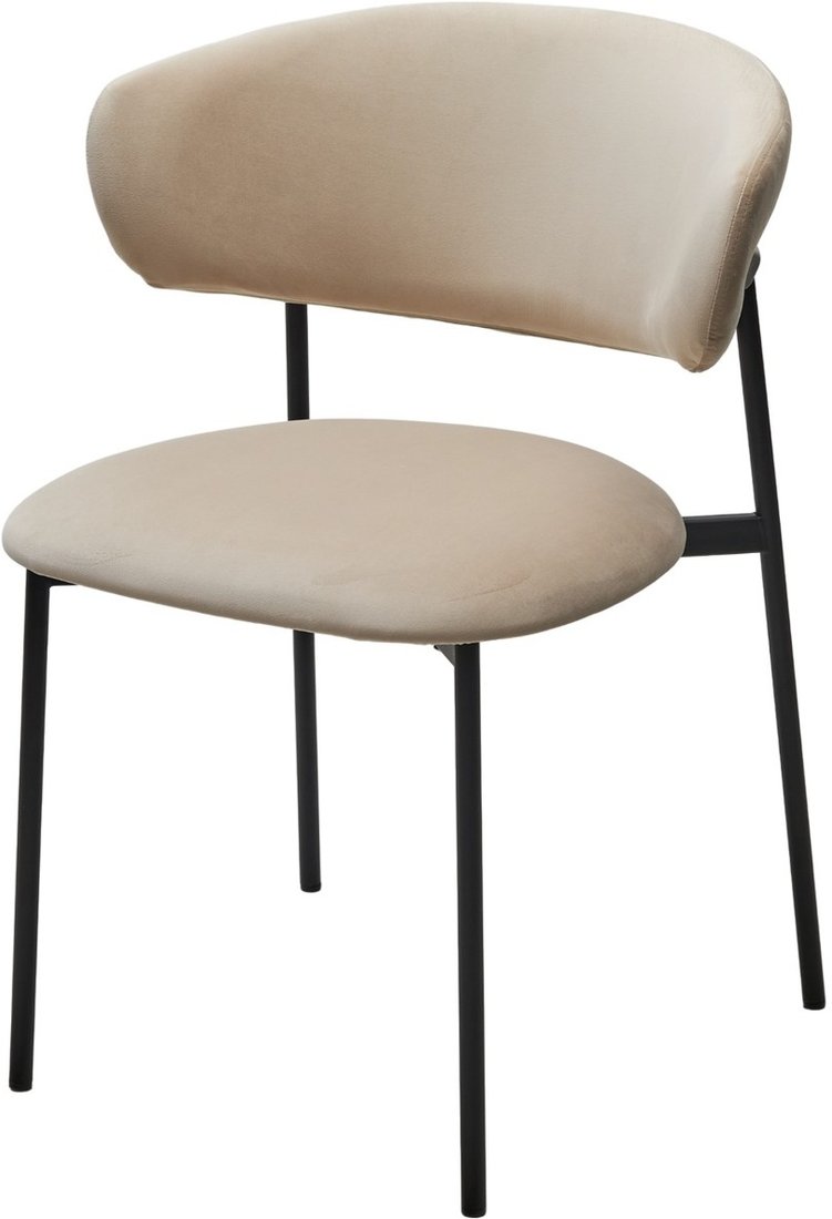 

Стул M-City Леонардо 455M05727 (H-06 бежевый велюр/черный)