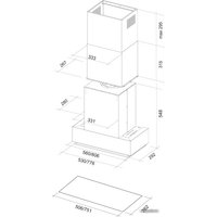 Кухонная вытяжка Falmec Gruppo Incasso NRS 50 800 м3/ч (нержавеющая сталь)
