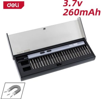 Электроотвертка Deli DY-DP04-1B1 (с 1-им АКБ, кейс)