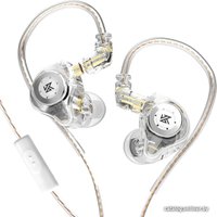 Наушники KZ Acoustics EDX Pro (с микрофоном, прозрачный)
