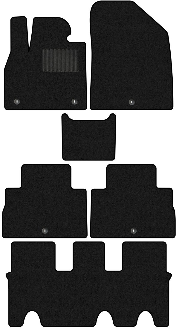 

Комплект ковриков для авто Alicosta Hyundai Palisade (suv / LX2) 2018 - Н.В. +3 ряд (ворс)