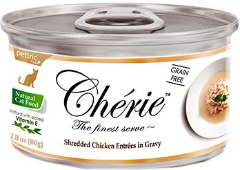 

Консервированный корм для кошек Pettric Signature Gravy Shredded Chicken Entrees (кусочки курицы в соусе) 80 г