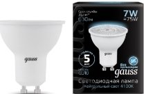 Светодиодная лампочка Gauss GU10 7Вт 4100K [101506207]