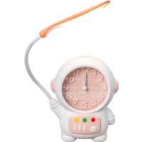 Настольные часы ILikeGift Cheerful Cosmonaut со светильником CD263-01 (розовый)