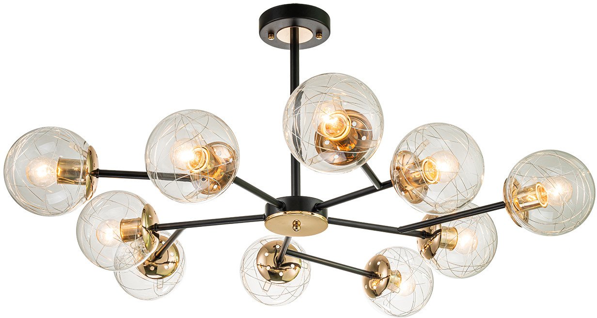

Люстра средней высоты Escada 1146/10P (Black/Brass)