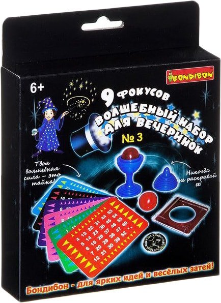 

Настольная игра Bondibon 9 фокусов для вечеринки №3 ВВ2122