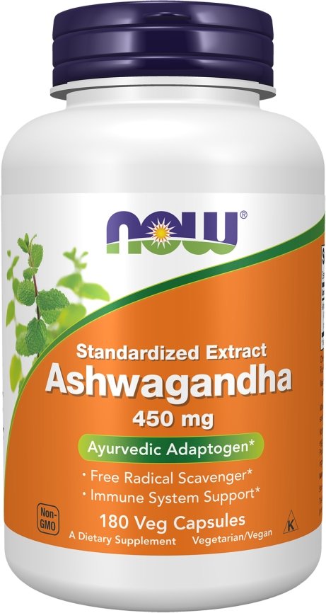 БАД Now Foods Ashwagandha 450 мг (180 капсул)
