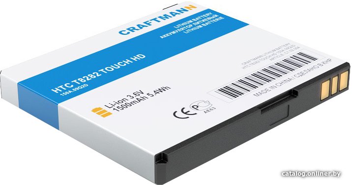 Аккумулятор для телефона Craftmann C1.02.004 (совместим с HTC BLAC160)