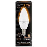 Светодиодная лампочка Gauss LED Candle E14 9.5 Вт 3000 К 103101110