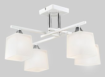 Люстра средней высоты Aitin Pro НПБ 02-4x60-101 N5985/4 (белый/хром)