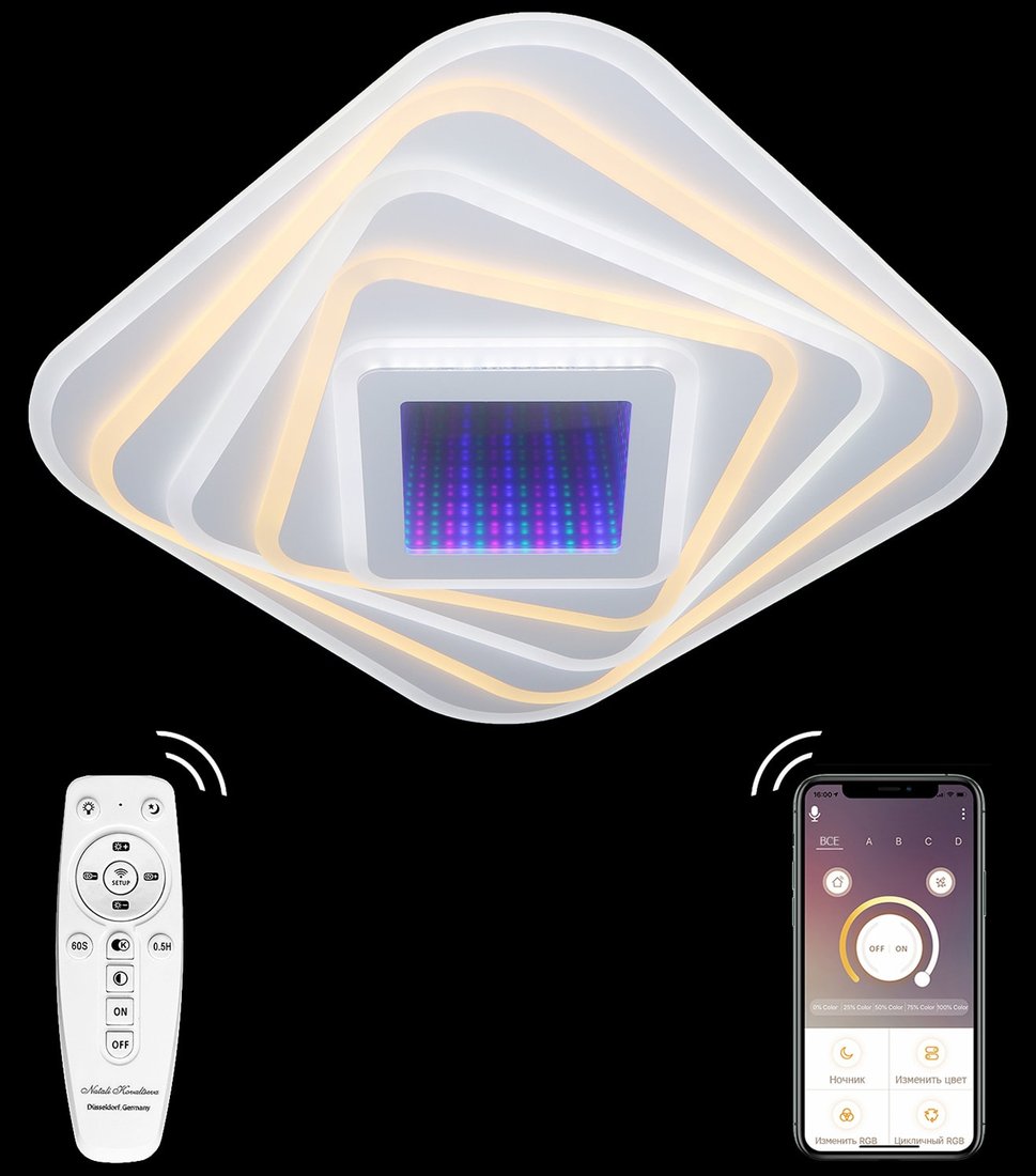 

Припотолочная люстра Natali Kovaltseva Led Light 81033/3C