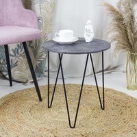 Журнальный столик Sheffilton SHT-CT27-2 (мокрый асфальт/черный муар)